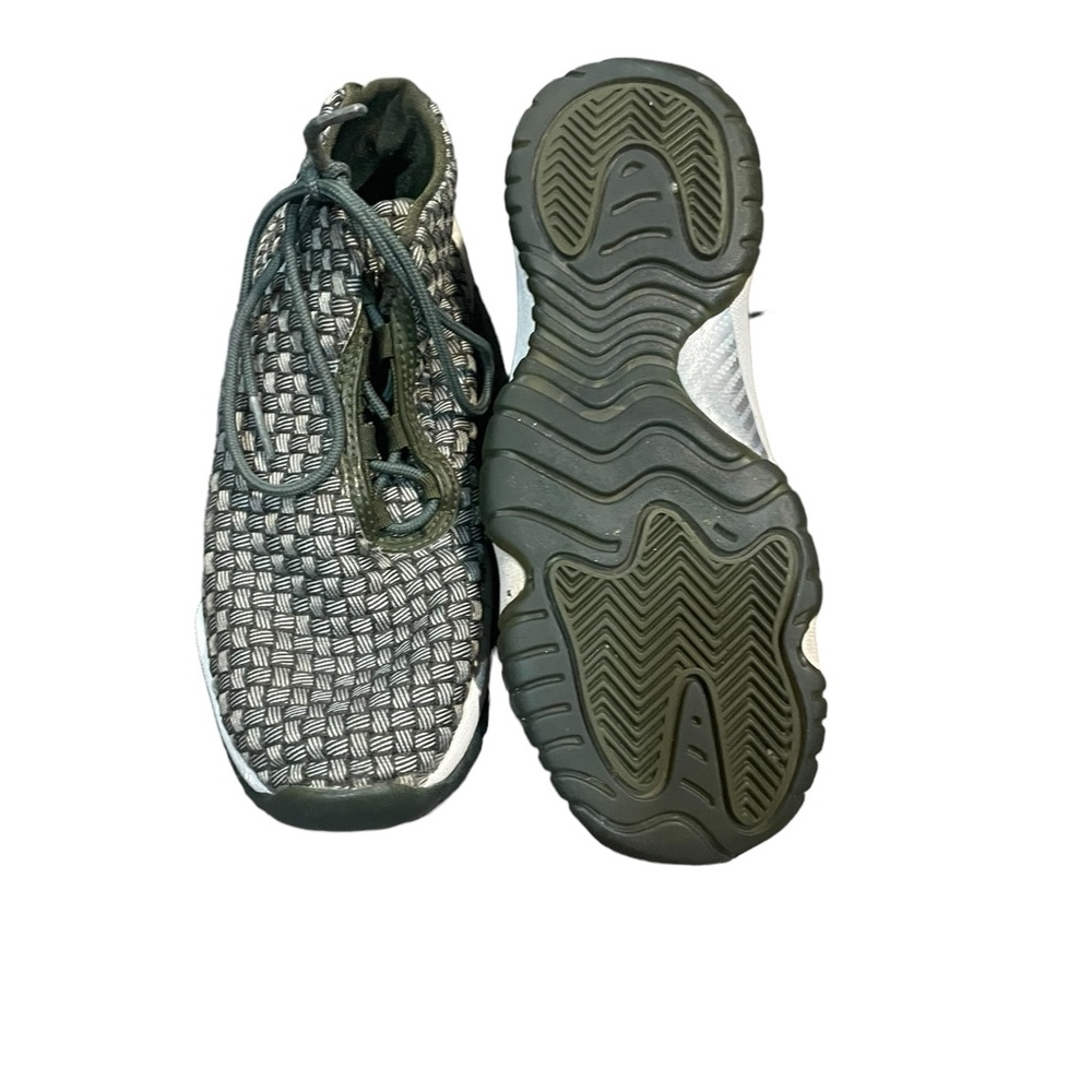 Nike Air Jordan Green Gray woven Pattern - Picture 4 of 4